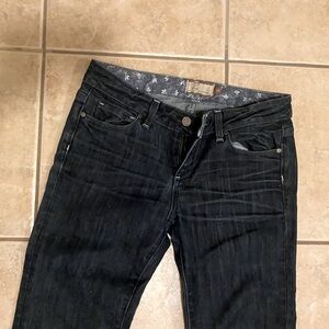 Paige dark blue jeans, boot cut Sz 28